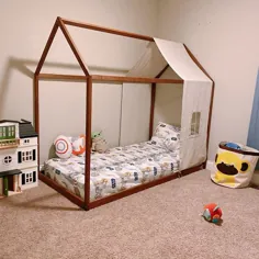 تختخواب کامل ایالات متحده با روکش و پنجره ملافه ، تختخواب بچه ها ، تخت طبقه مدرن ، تخت کودک چوبی ، قاب تخت خانه بازی ، تخت مونته سوری