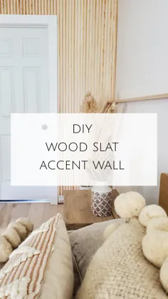 دیوار تخته سنگ چوبی DIY |  Showit Blog
