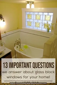 13 1/2 سوال متداول درباره زیرزمین بلوک شیشه ای و پنجره های حمام که باید بدانید