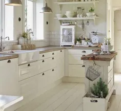 25 آشپزخانه زرق و برق دار با سینک ظرفشویی - به سبک کانکتیکات