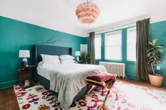 این آپارتمان طراح فیلادلفیا دارای یک اتاق گیاهان سرریز ، گوشه اتاق خواب پررنگ و موارد دیگر است
