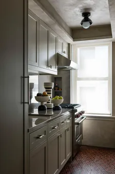 کابینت آشپزخانه خاکستری خیره کننده