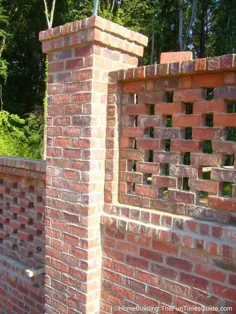 دیوارهای آجری سوراخ شده: یک صفحه نمایش کلاسیک جایگزین |  راهنمای ساخت خانه / بازسازی