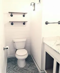 60 ایده برتر نیم حمام - طراحی منحصر به فرد حمام