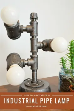 لامپ لوله صنعتی DIY - DIY Huntress