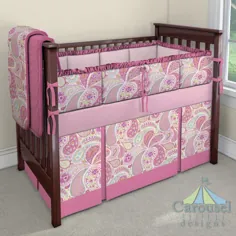 ملافه تخت نوزاد تختخواب سفارشی |  طرح های چرخ فلک |  طراح مهد کودک
