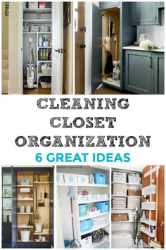 6 کمد نظافتی فوق العاده سازمان یافته: نحوه تنظیم و ذخیره وسایل نظافتی خود را به گونه ای تنظیم کنید که از ظروف خارج شود