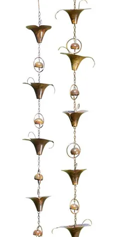 دیوارهای زنجیره ای باران گلفیتی Calla Lilies and Bells ، 2 بسته در BestNest.com