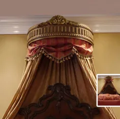 تاج تختخواب طلا که به زیبایی برای اتاق خواب شما ساخته شده است |  اتسی