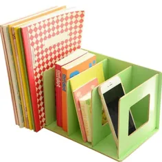 با استفاده از این جعبه ذخیره سازی رومیزی ، گوشه میز را به مرکز ذخیره سازی کتاب تبدیل کنید.