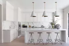15 ایده برتر آشپزخانه سفید مدرن |  Hunker