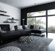 رنگ مشکی برای ویندوز ، 14 اتاق سیاه و سفید با طراحی شیک پنجره سیاه