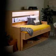 چگونه می توان تخت مورفی ساخت که به راحتی تبدیل به میز شود