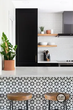 شیک و مدرن // طراحی سیاه و سفید توسط Hello Kitchen