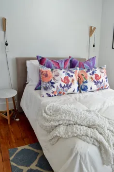 ایده کوچک اتاق خواب مهمان - آپارتمان سفید