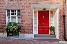 رنگ های درب جلو برای خانه های آجر قرمز [Inc.  19 نمونه عکس] - خوشبختی دکوراسیون منزل