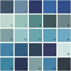 رنگهای بنجامین مور - پالت آبی 21
