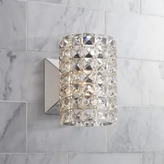 Cesenna 6 1/2 "High Crystal Cylinder Cylinder Wall Sconce - # Y6858 | Lamps Plus