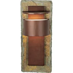 Kembra Slate Copper 19 "High دیوار فضای باز دیوار - # 70110 | لامپ به علاوه