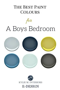 بهترین رنگهای بنجامین مور برای اتاق پسران - Kylie M Interiors