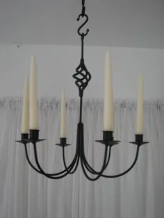 لوسترهای آهنی و شمع دارهای آویز - لوسترها - لوسترهای شمع آویز ساخت آمیش ها!