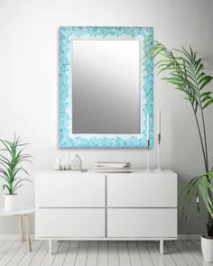 آینه موزاییک آینه حمام کاشی آینه کاشی برای |  اتسی