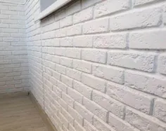 پانل دیواری آجر مصنوعی سفید