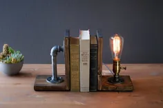 چراغ-چراغ رومیزی-لامپ ادیسون Steampunk-دکوراسیون منزل روستیک-هدیه |  اتسی