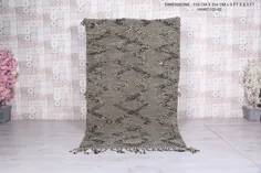 فرش خاکستری مراکشی 5 FT X 8.3 FT