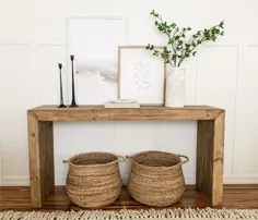 میز کنسول DIY WOOD - Grace Oaks Designs