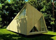 مثلث در طراحی های معماری گرفتن خانه های مدرن از معمولی به منحصر به فرد