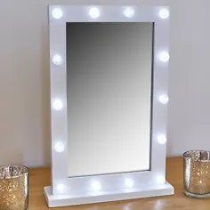 14 میز ال ای دی سفید چراغ هالیوود آینه آرایشی دیوار حمام |  eBay