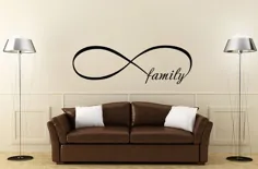 حروف دیواری / وینیل اتاق خواب اتاق خواب نماد خانواده Infinity |  اتسی