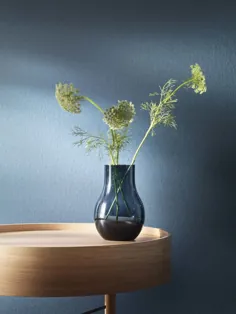گلدان Georg Jensen Cafu M ، شیشه آبی
