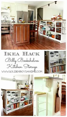 Ikea Hack قفسه های کتاب تبدیل شده به جزیره آشپزخانه (جزئیات بیشتر)