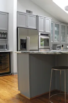 ایده های کابینت آشپزخانه خاکستری برای تاریک یا روشن |  Countertopsnews