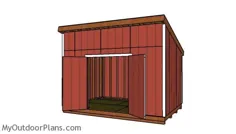 10x14 Lean to Shed - برنامه های رایگان DIY |  MyOutdoorPlans |  طرح ها و پروژه های رایگان نجاری ، DIY Shed ، Wooden Playhouse ، کلاه فرنگی ، Bbq