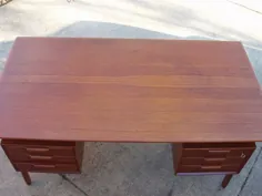 میز تحریر شناور Rosewood Modern Danish | اتسی