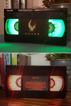 یکپارچهسازی با سیستمعامل چراغ میز شب VHS Alien Sci-Fi - چراغ های iD