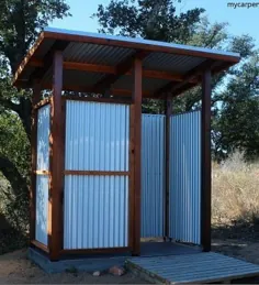 غرفه های دوش در فضای باز - طرح های دوش حمام در فضای باز