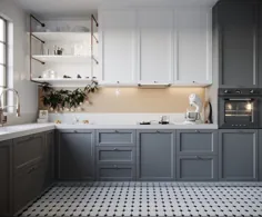 21+ ایده آشپزخانه خاکستری و سفید که تحت تأثیر قرار می گیرند