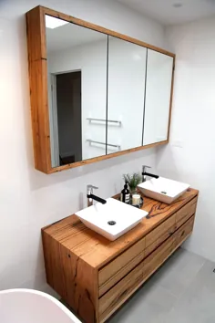مواد جامد از الوار و چوبی حمام |  غرور حمام الوار مدرن