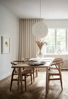 تور خانگی |  یک آپارتمان آرام سوئدی در سفید ، بژ و قهوه ای |  این چهار دیوار