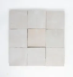 کاشی دست ساز سفالی مراکش Zellige 4x4 Ecru White Terracotta