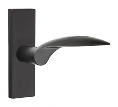 Emtek Products، Inc. MERCURY-STRETTO - Emtek Modern Mercury Door Leverset with 1.5 "x5" Stretto Narrow Trim - The Hardware Hut