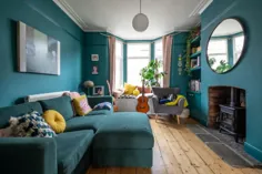 انبوهی از رنگ و الهام از الگو را در این خانه دوست داشتنی در انگلستان پیدا کنید