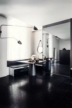 〚آپارتمان سیاه و سفید چشمگیر پیر هاردی در پاریس〛 ◾ عکس ◾ ایده ها ◾ طراحی