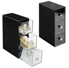 3 کشو پلاستیکی دفتر کار میز ذخیره سازی Caddy