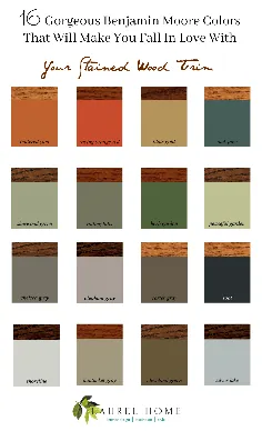 اصلاح رنگ آمیزی چوب می ماند - 16 رنگ دیوار برای آواز آن
