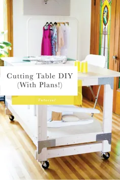 میز خیاطی و برش DIY برای کاردستی یا استودیوی خیاطی شما